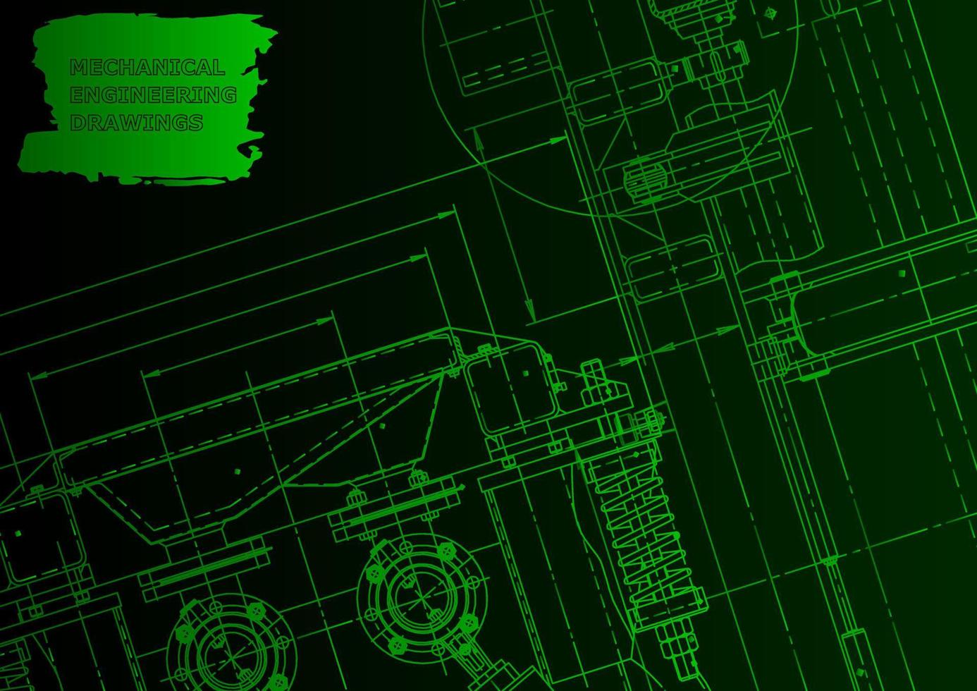 Computer aided design systems. Technical illustrations, background vector