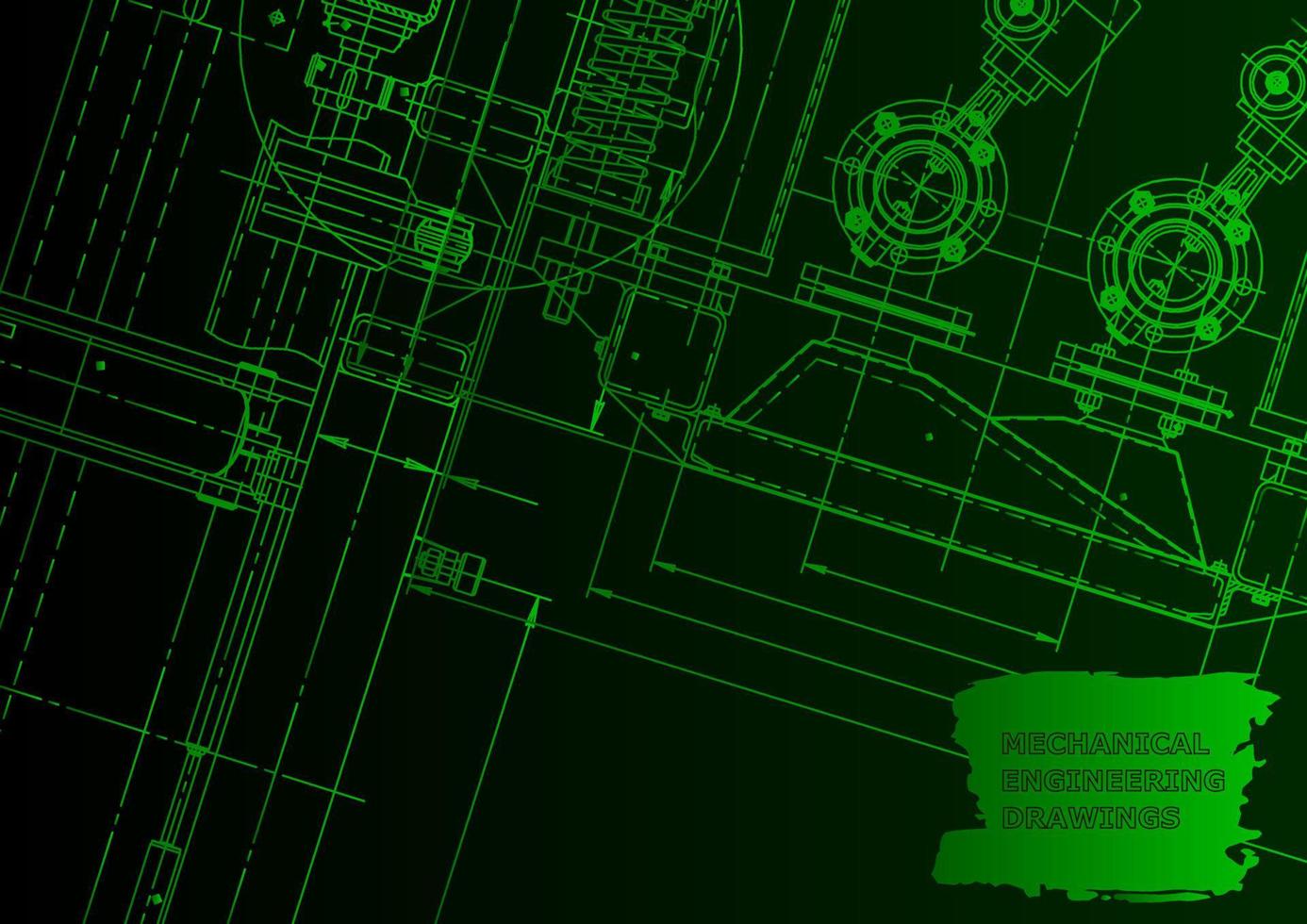 Computer aided design systems. Technical illustrations, background vector