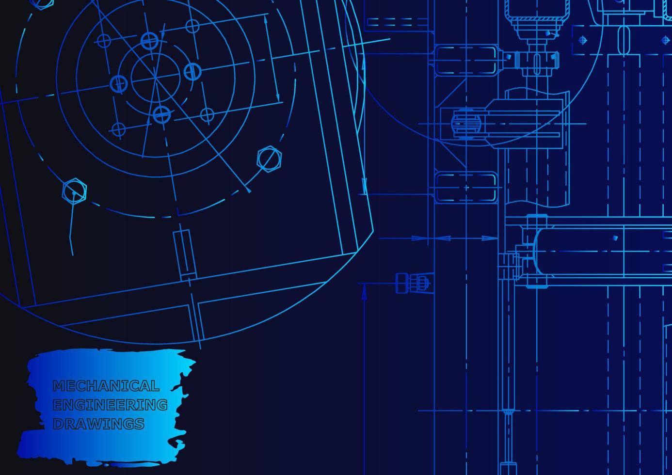 Mechanical instrument making. Technical abstract background vector