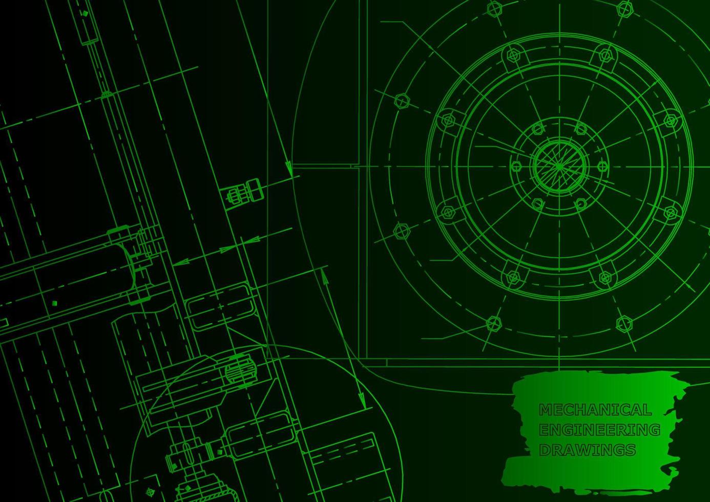 Mechanical instrument making. Technical abstract background vector