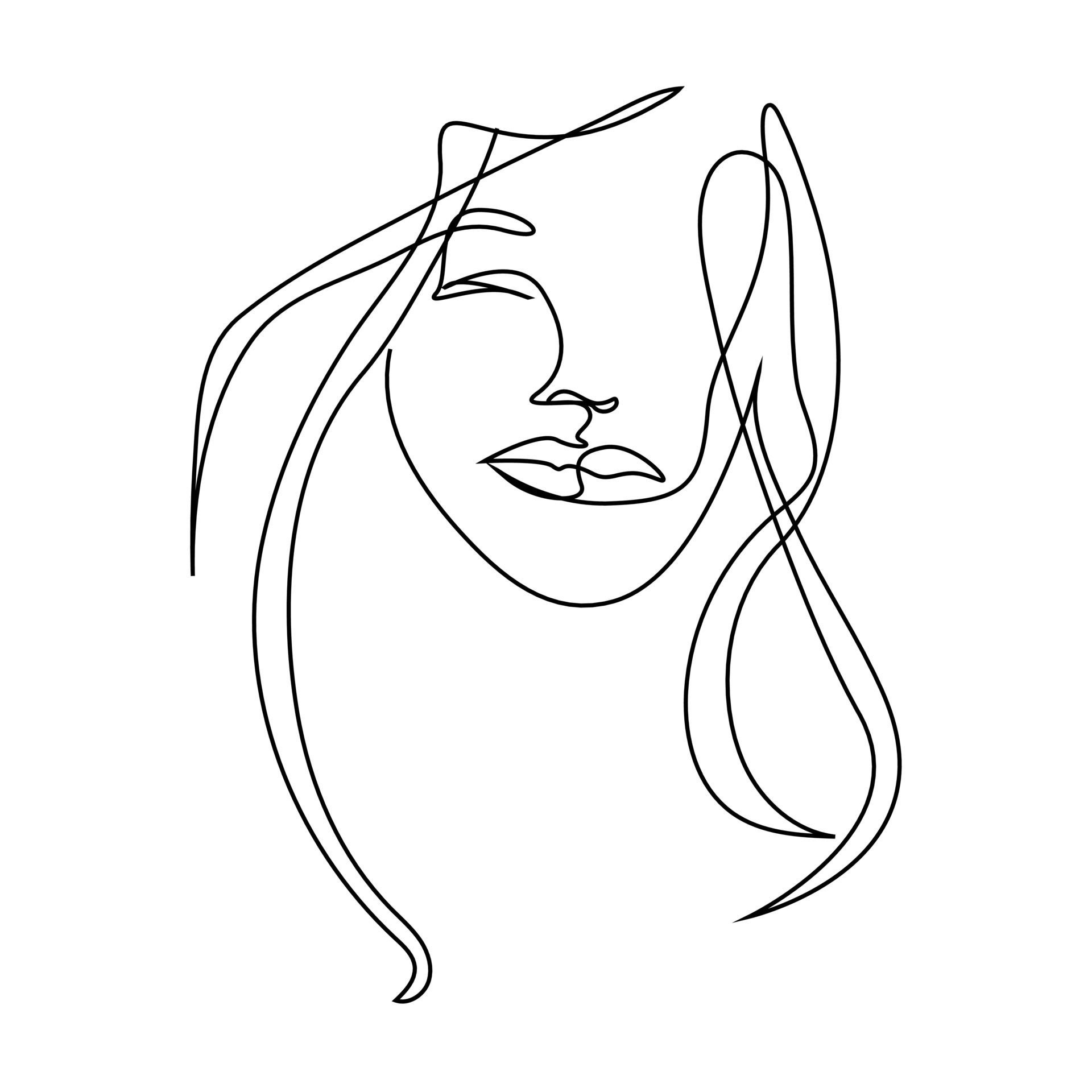 Continuous Line Beautiful Girl Silhouette Hair Salon Logo Stock Vector Vector Art At Vecteezy Continuous Line Beautiful Girl Silhouette Hair Salon Logo Stock Vector Vector Art At Vecteezy