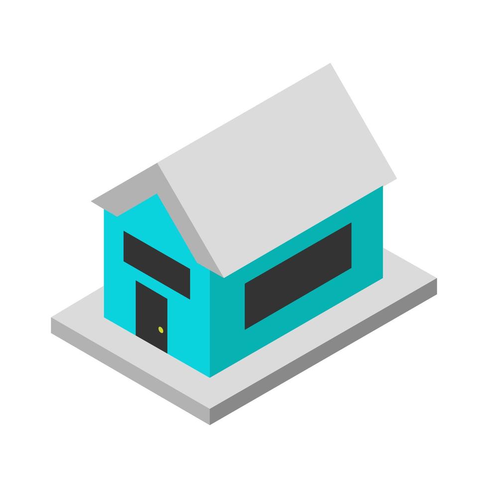 Isometric house on a white background vector