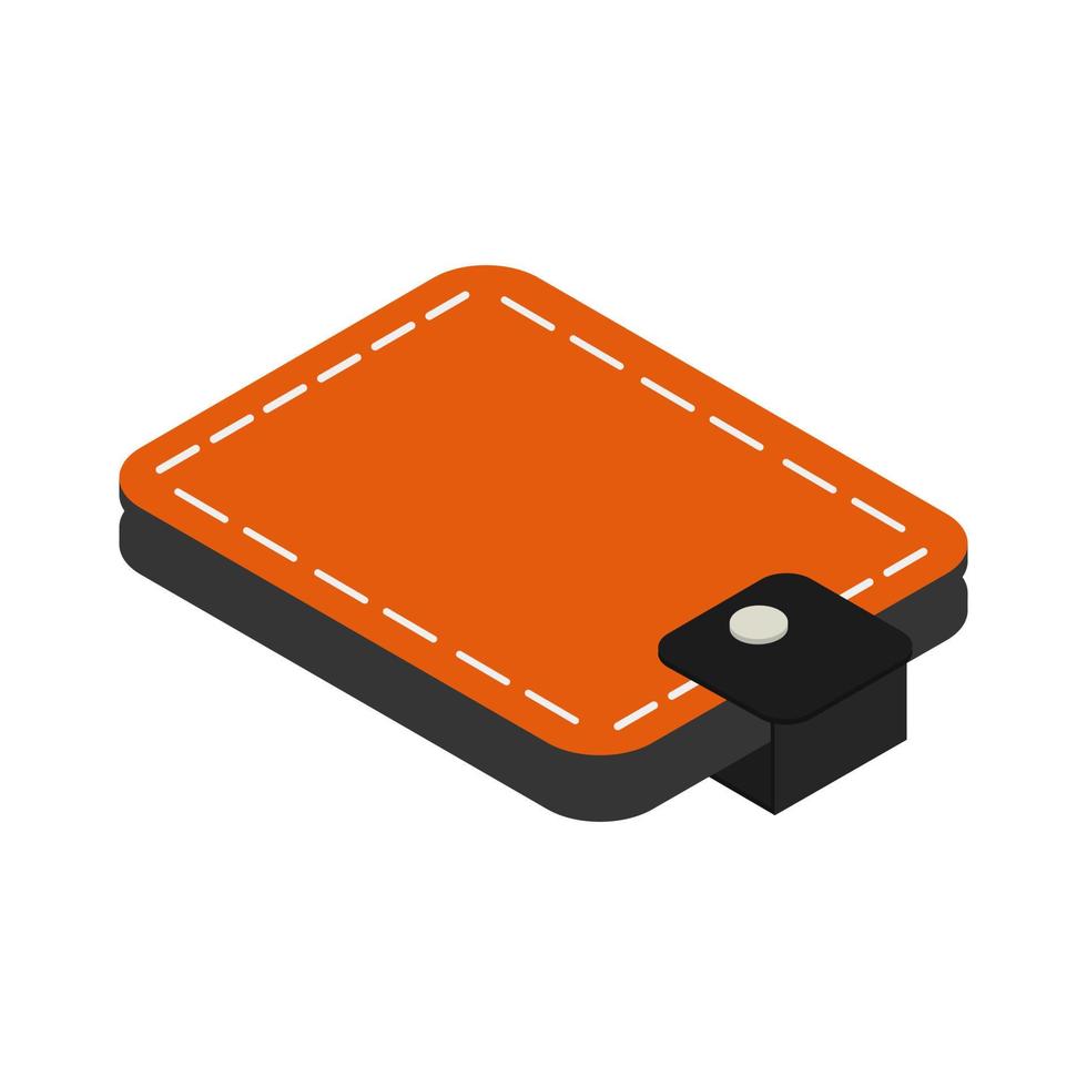 Isometric wallet on a white background vector