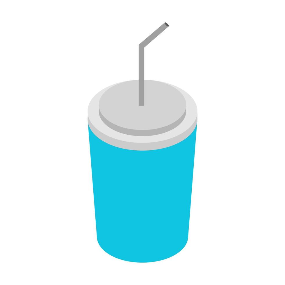 Isometric soda on a white background vector