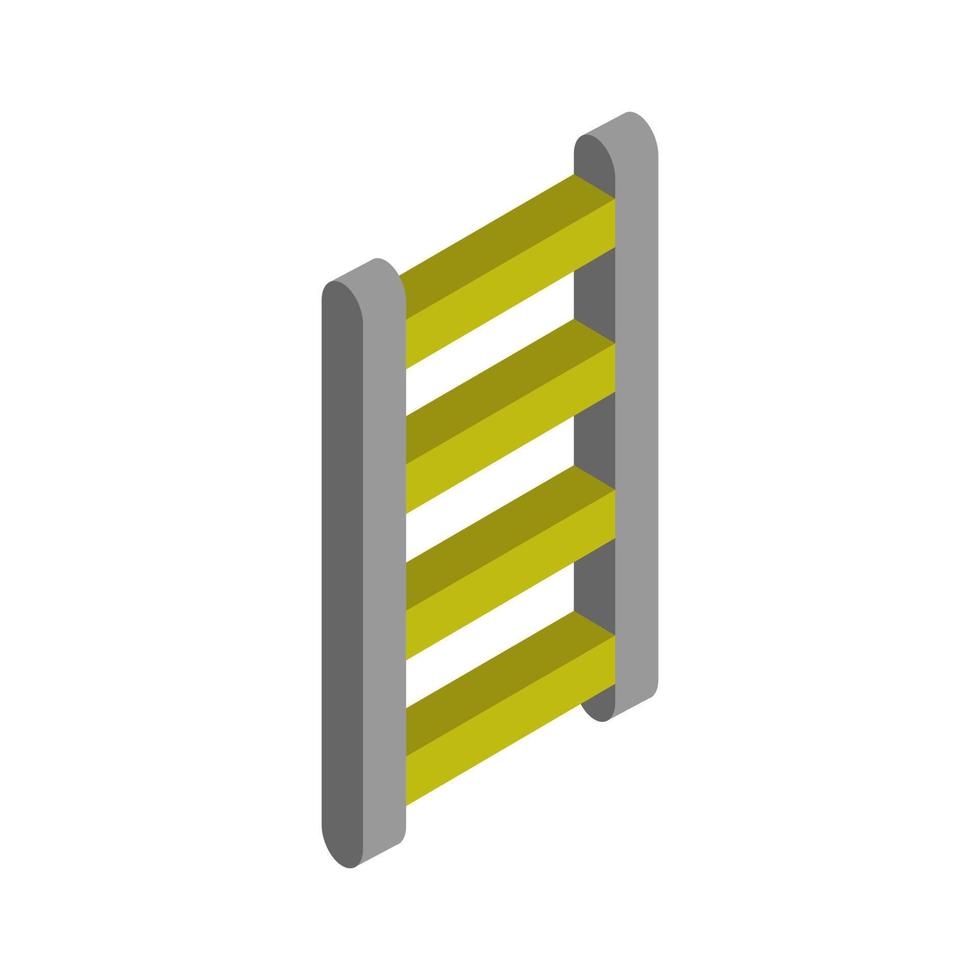 Isometric ladder on a white background vector