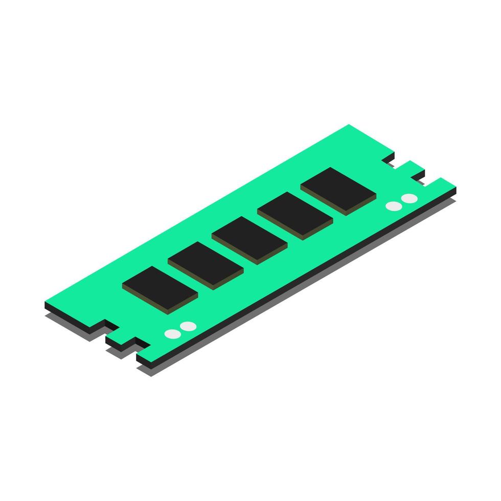 Isometric ram on a white background vector