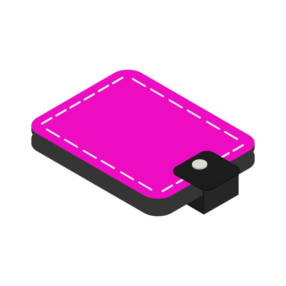 Isometric wallet on a white background vector