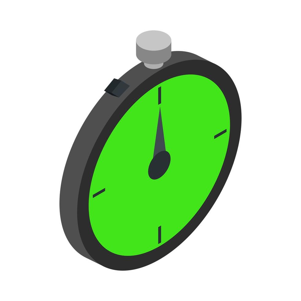 Isometric stopwatch on a white background vector