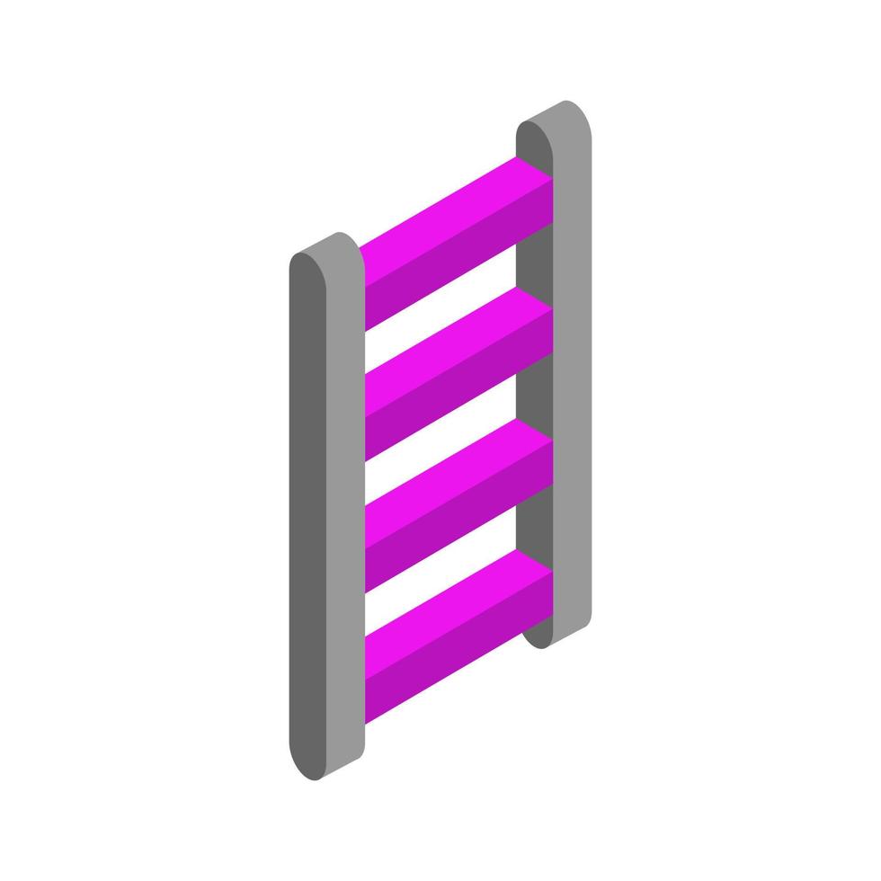 Isometric ladder on a white background vector