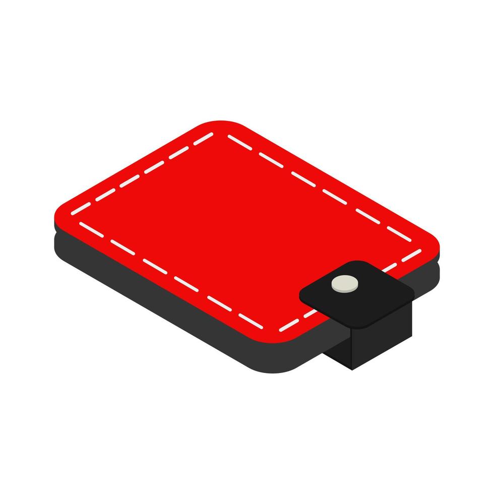 Isometric wallet on a white background vector