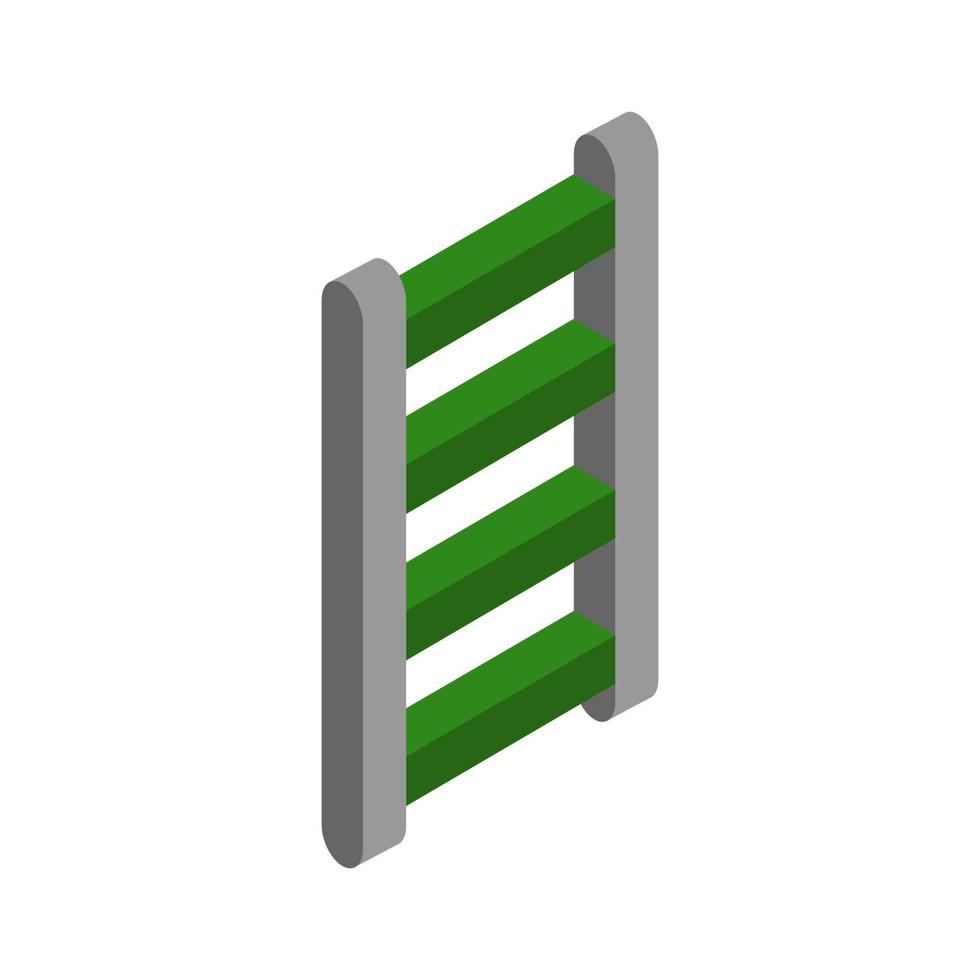 Isometric ladder on a white background vector