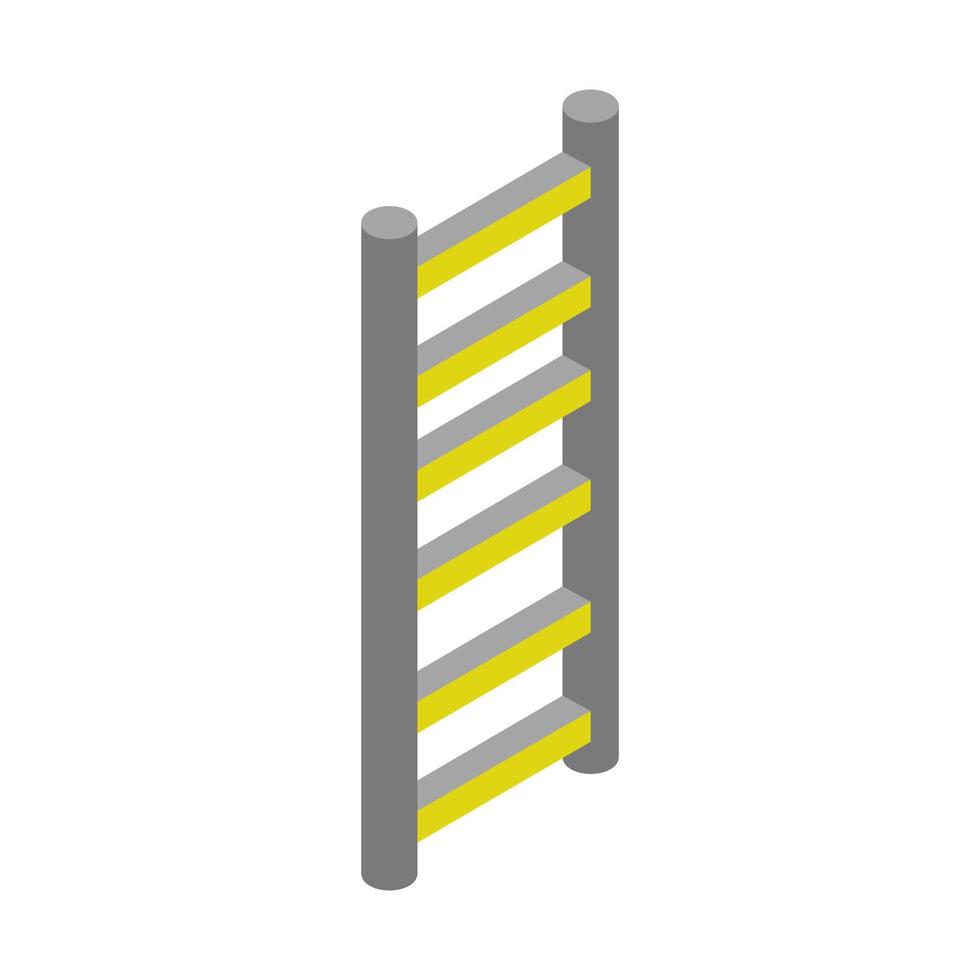 Isometric ladder on a white background vector