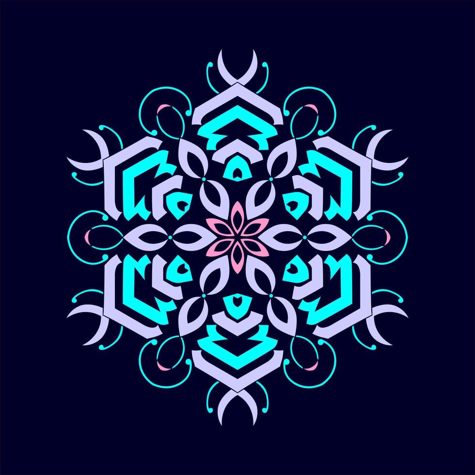 Modern vector mandala art design with a beautiful mix of colors, suitable for all advertising design needs, both for business card designs, banners, brochures and others. EPS format files