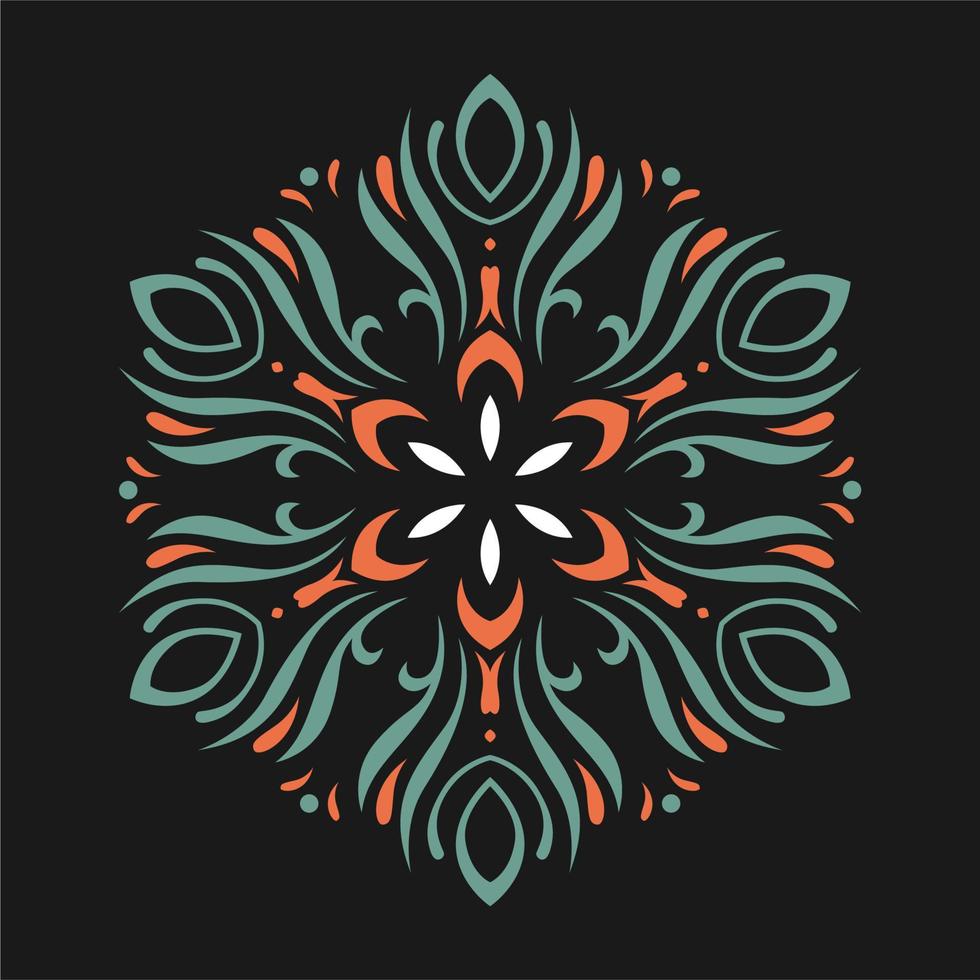 diseño de arte moderno vector mandala con una hermosa mezcla de colores, adecuado para todas las necesidades de diseño publicitario, tanto para diseños de tarjetas de presentación, pancartas, folletos y otros. archivos de formato eps