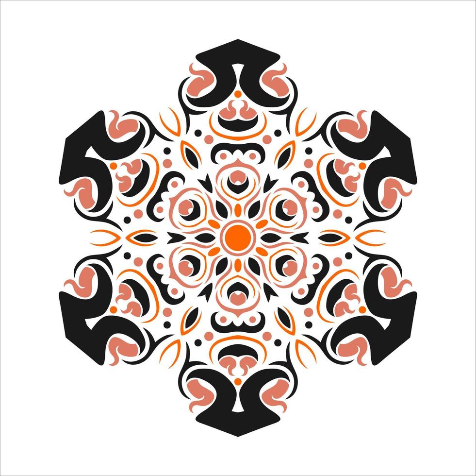 Modern vector mandala art design with a beautiful mix of colors, suitable for all advertising design needs, both for business card designs, banners, brochures and others. EPS format files