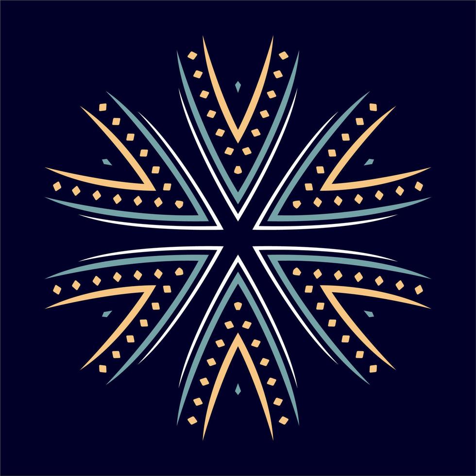 Modern vector mandala art design with a beautiful mix of colors, suitable for all advertising design needs, both for business card designs, banners, brochures and others. EPS format files