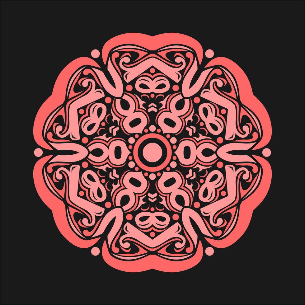 Modern vector mandala art design with a beautiful mix of colors, suitable for all advertising design needs, both for business card designs, banners, brochures and others. EPS format files