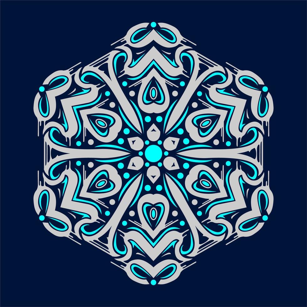 Modern vector mandala art design with a beautiful mix of colors, suitable for all advertising design needs, both for business card designs, banners, brochures and others. EPS format files