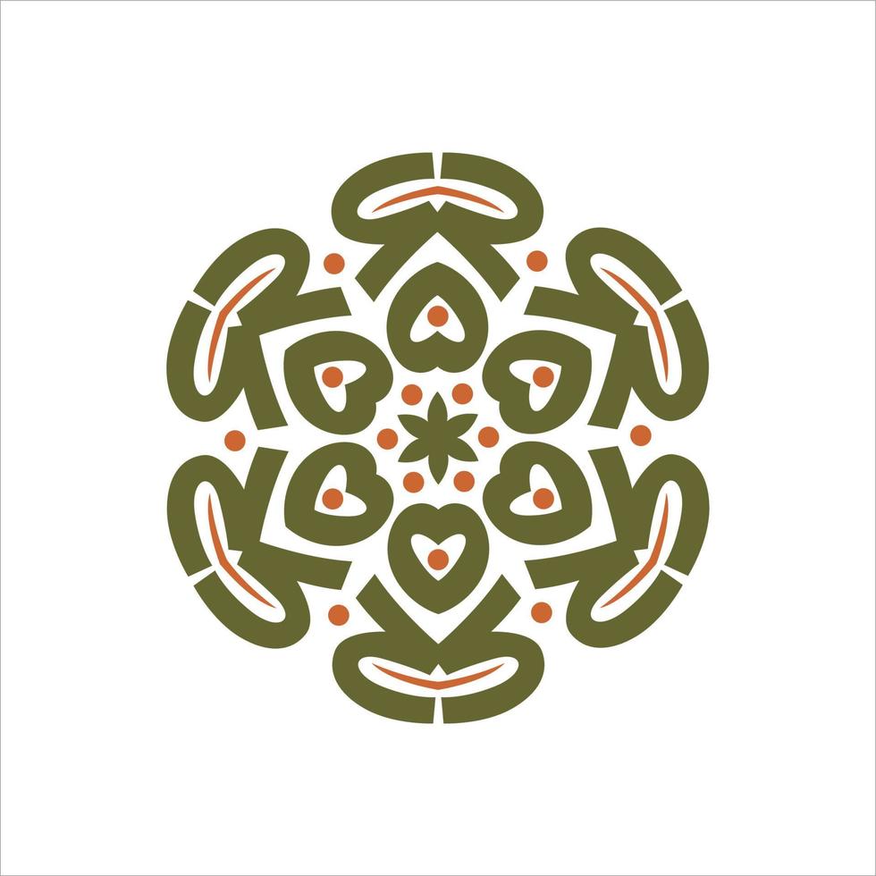 Modern vector mandala art design with a beautiful mix of colors, suitable for all advertising design needs, both for business card designs, banners, brochures and others. EPS format files