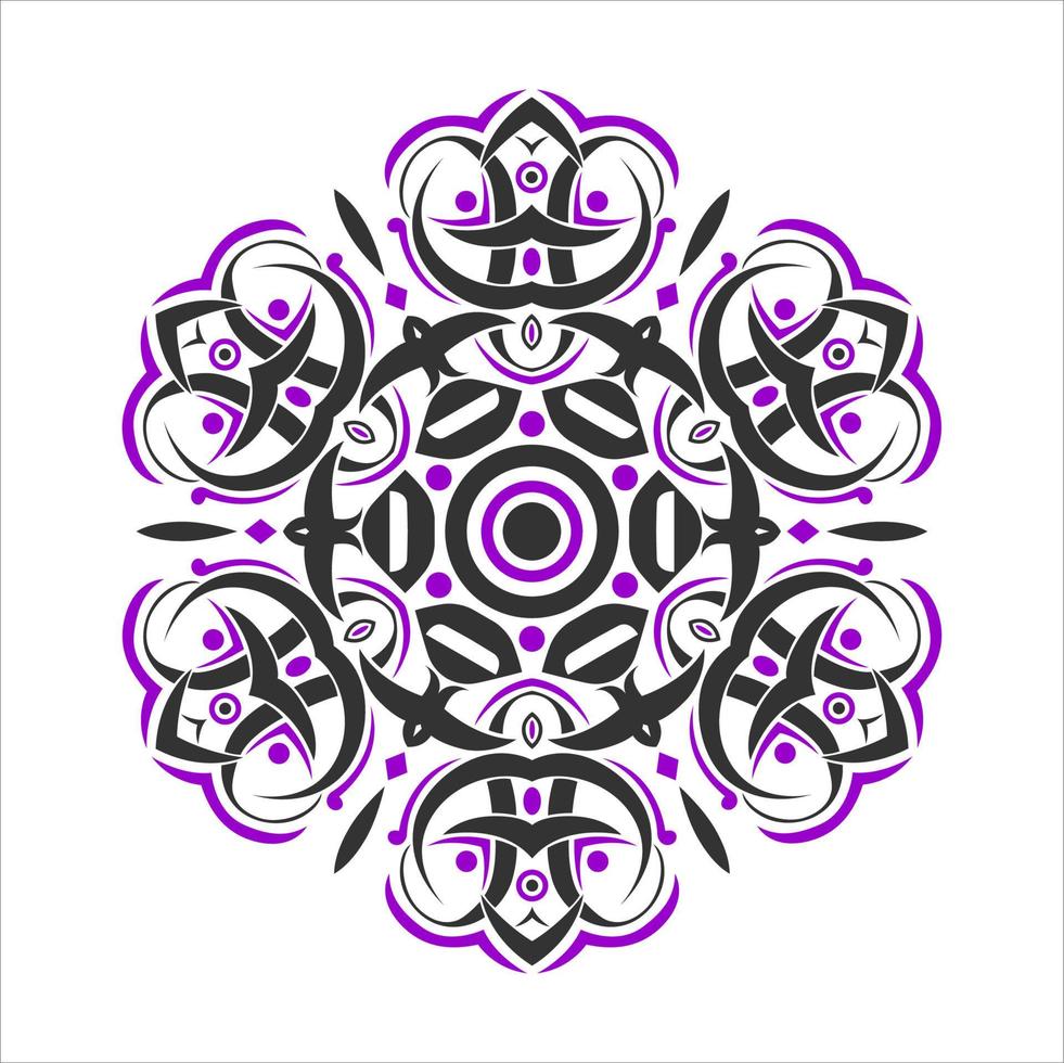 Modern vector mandala art design with a beautiful mix of colors, suitable for all advertising design needs, both for business card designs, banners, brochures and others. EPS format files