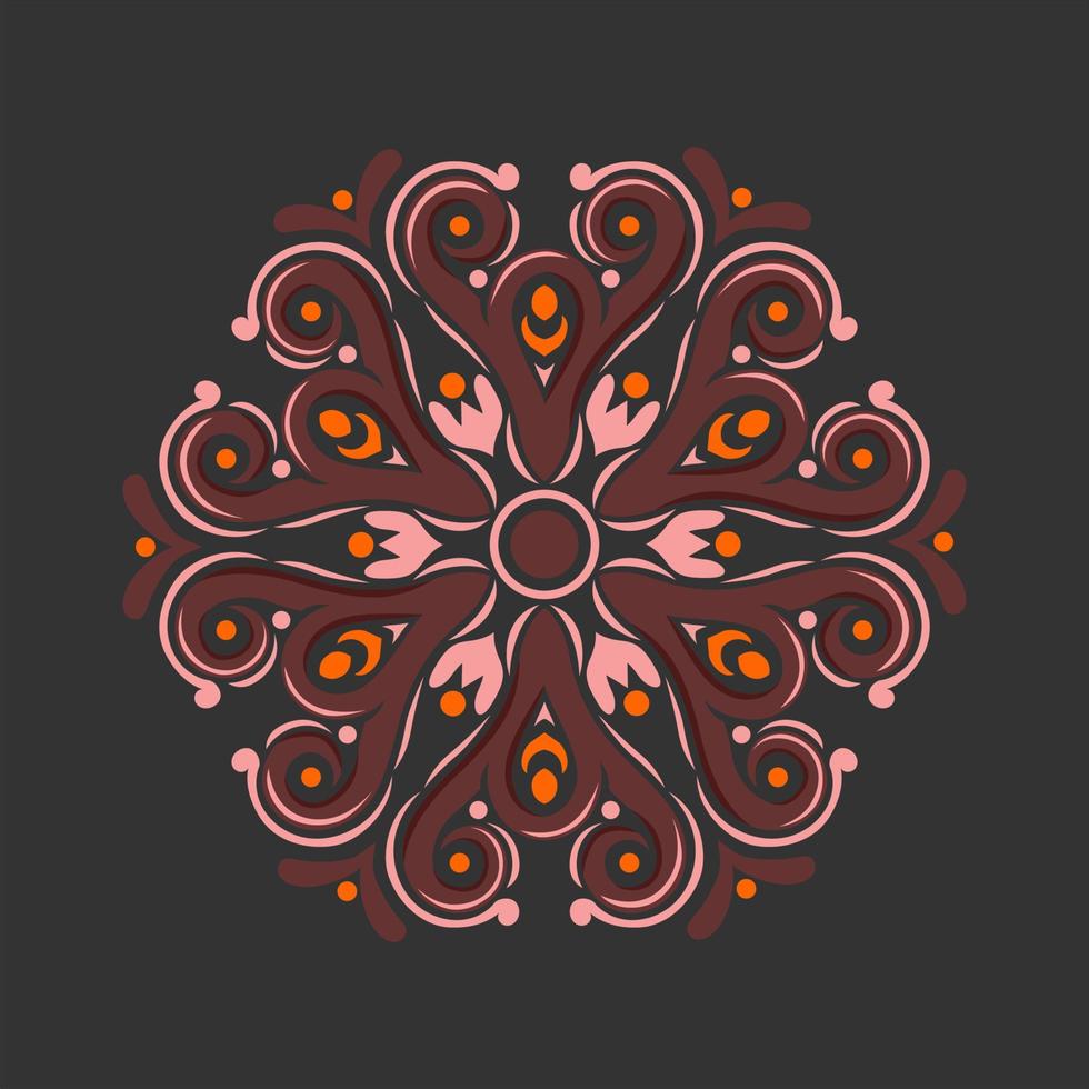 Modern vector mandala art design with a beautiful mix of colors, suitable for all advertising design needs, both for business card designs, banners, brochures and others. EPS format files