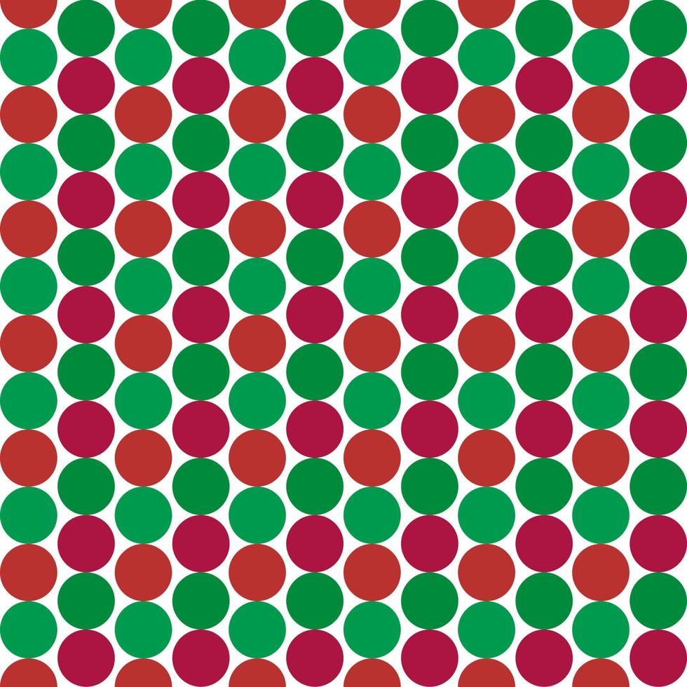 Simply seamless pattern design of red and green balls isolated on white background. It is the theme of Christmas festival. vector