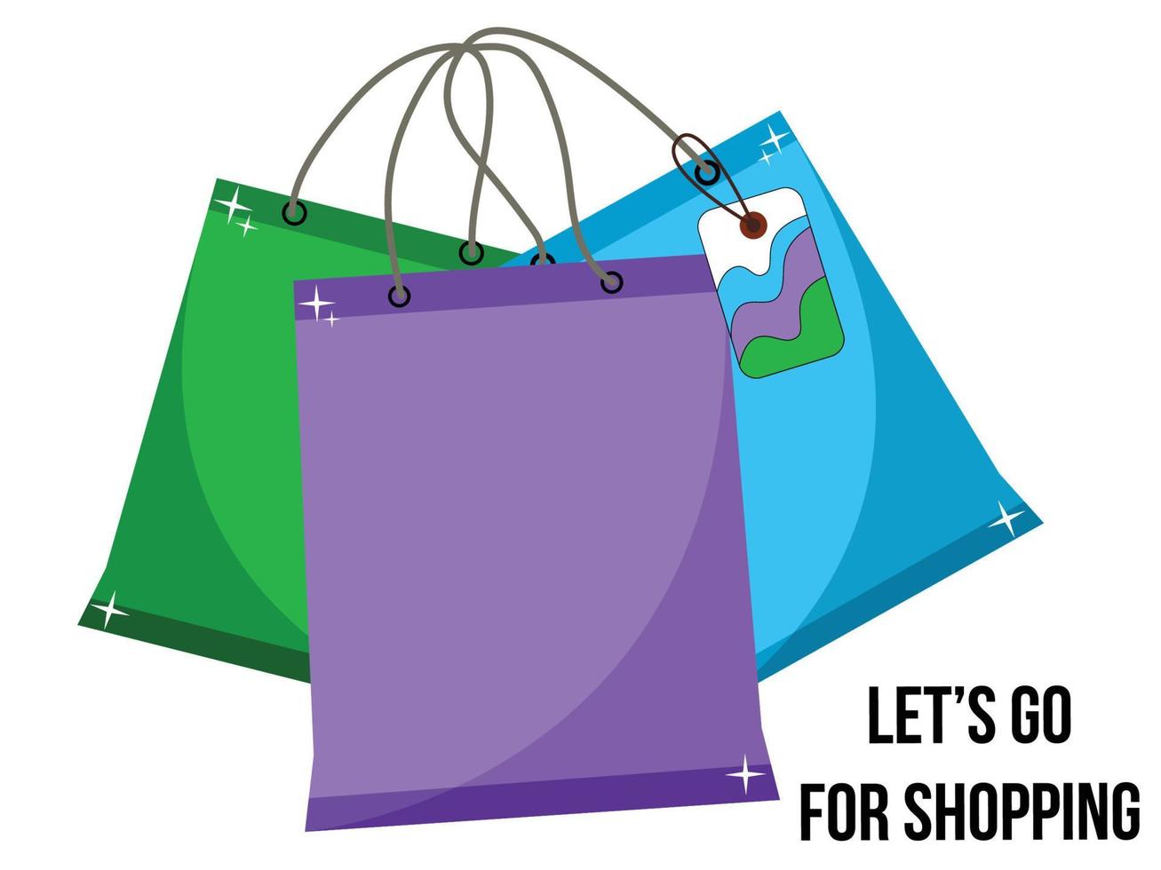 Let's go for shopping vector