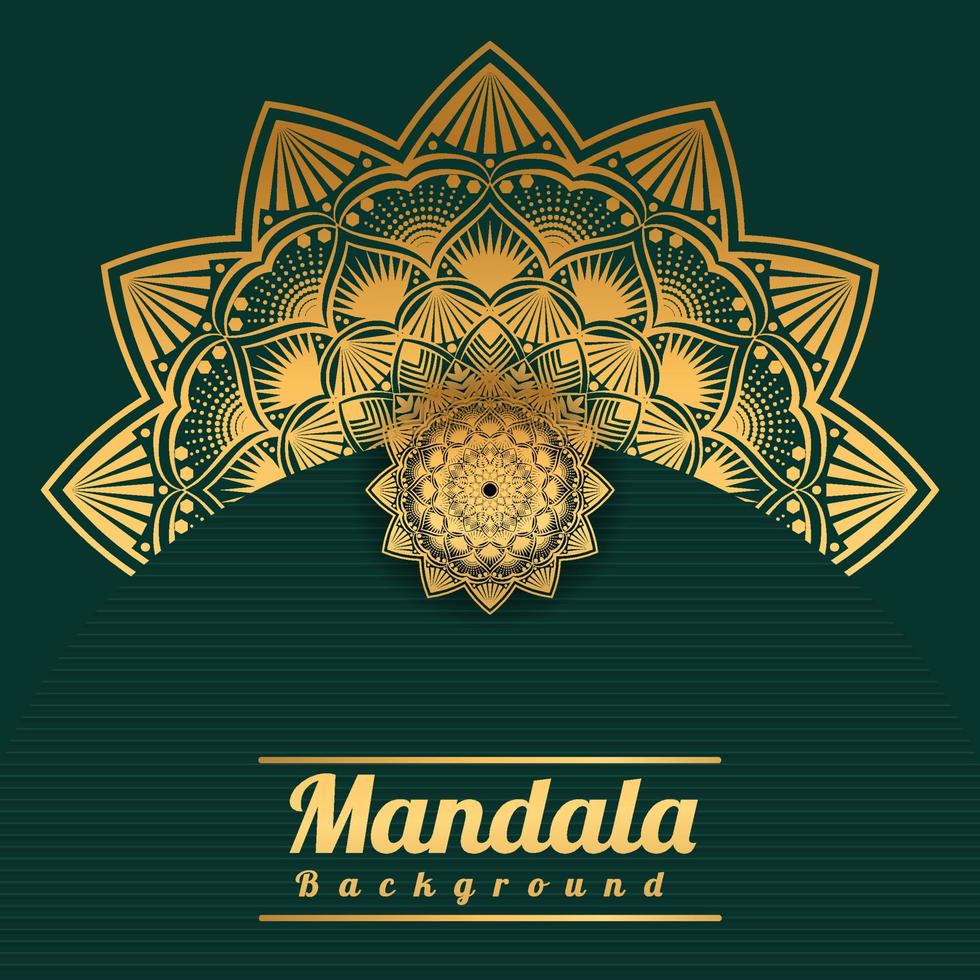 Luxury mandala background with golden arabesque pattern Golden arabesque arabis style for islamic Ramadan Style Decorative mandala. Ornamental floral art Design, Cover, Poster, Flyer vector