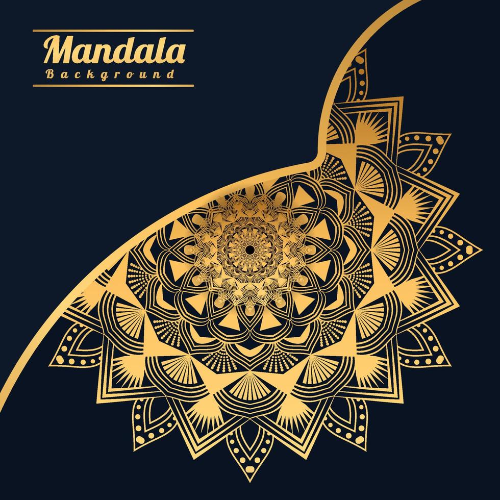 Luxury mandala background with golden arabesque pattern Golden arabesque arabis style for islamic Ramadan Style Decorative mandala. Ornamental floral art Design, Cover, Poster, Flyer vector