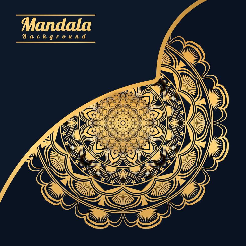 Luxury mandala background with golden arabesque pattern Golden arabesque arabis style for islamic Ramadan Style Decorative mandala. Ornamental floral art Design, Cover, Poster, Flyer vector