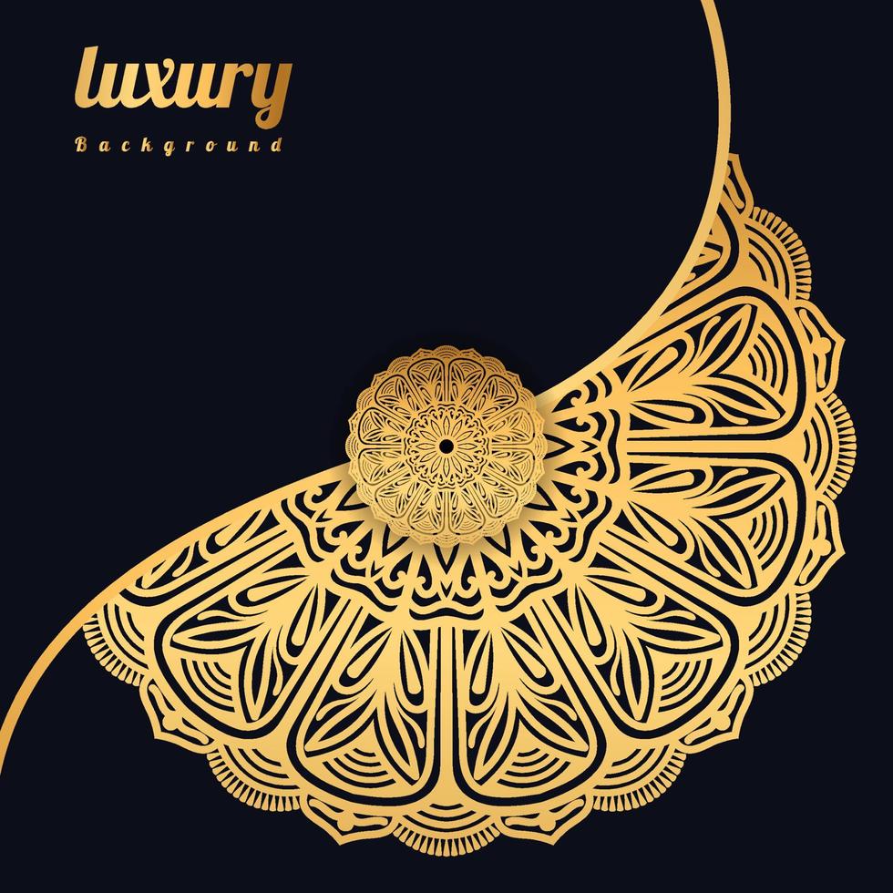 Luxury mandala background with golden arabesque pattern Golden arabesque arabis style for islamic Ramadan Style Decorative mandala. Ornamental floral art Design, Cover, Poster, Flyer vector