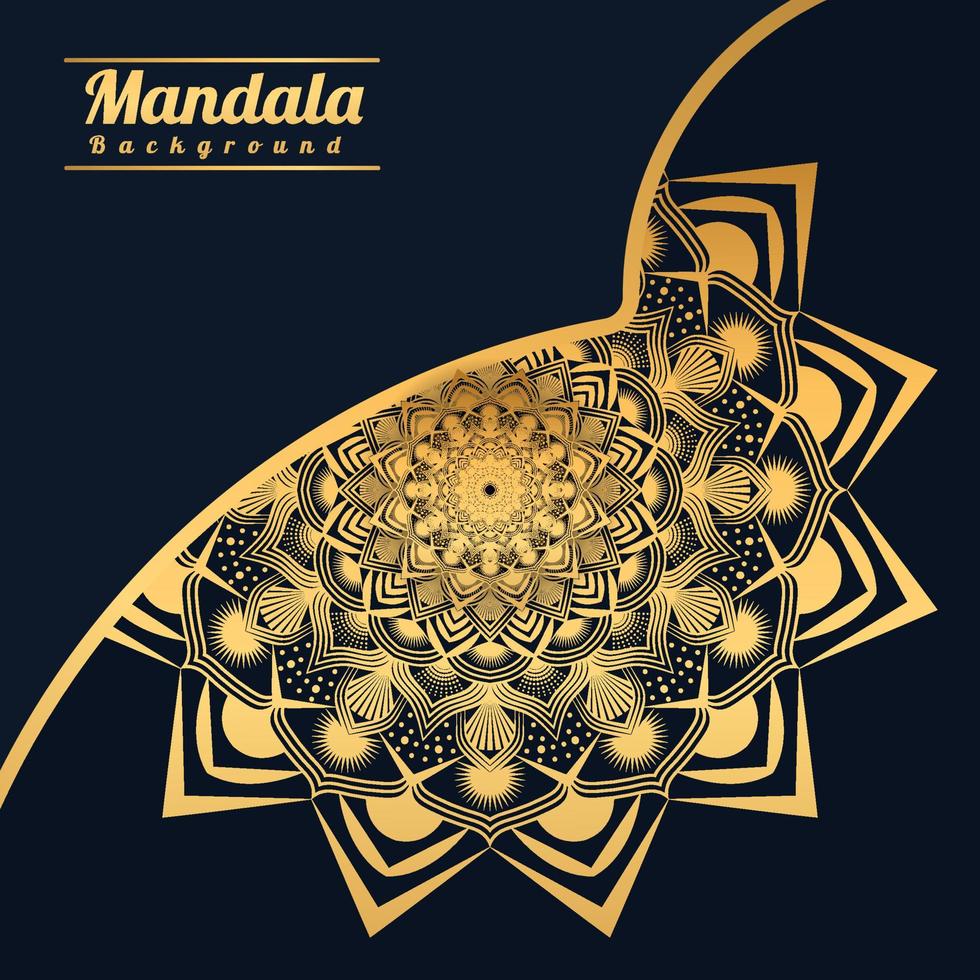 Luxury mandala background with golden arabesque pattern Golden arabesque arabis style for islamic Ramadan Style Decorative mandala. Ornamental floral art Design, Cover, Poster, Flyer vector