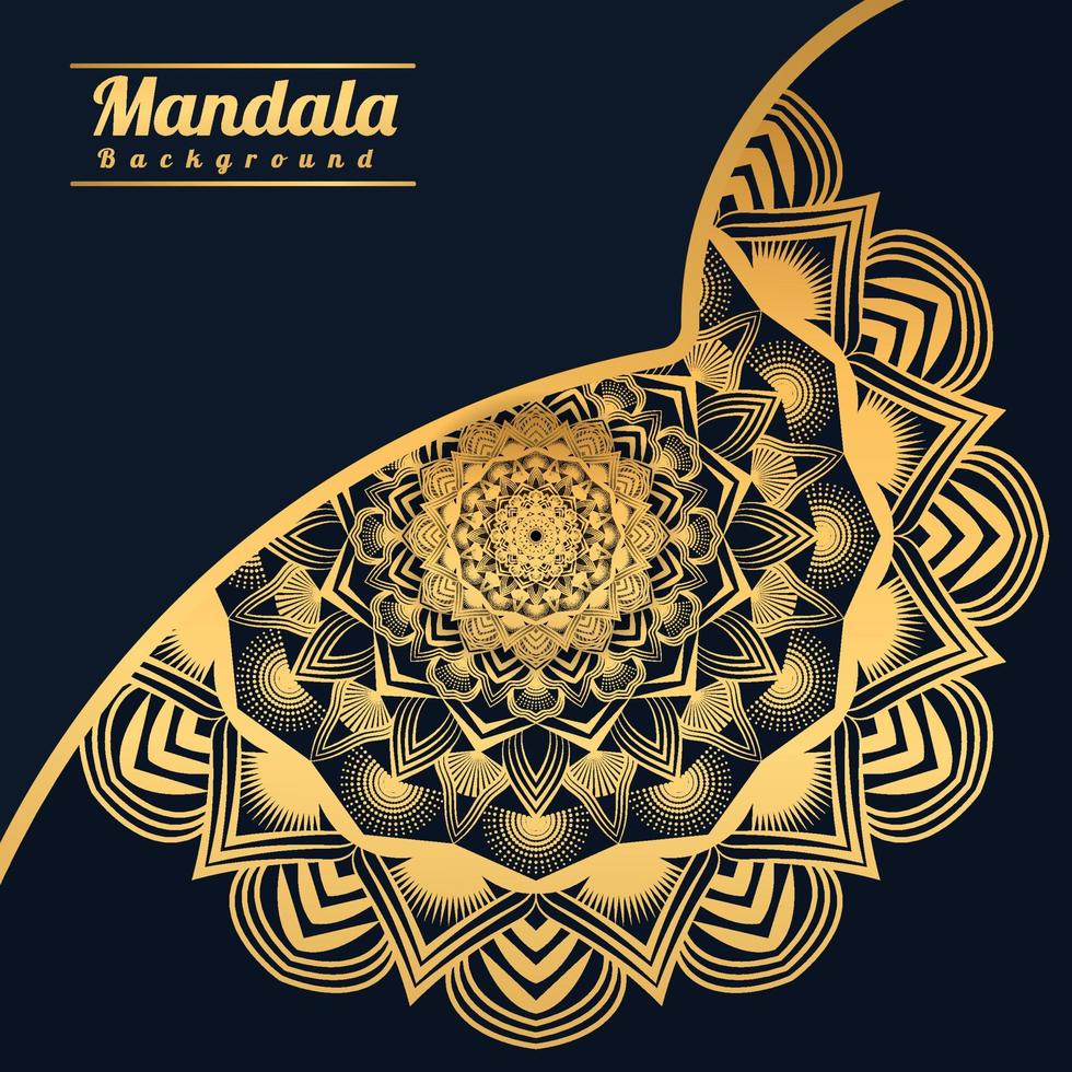 Luxury mandala background with golden arabesque pattern Golden arabesque arabis style for islamic Ramadan Style Decorative mandala. Ornamental floral art Design, Cover, Poster, Flyer vector