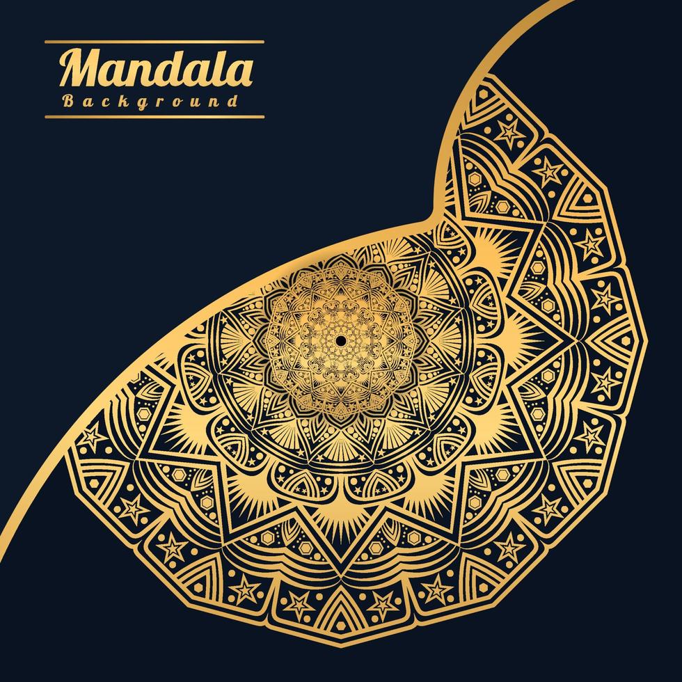 Luxury mandala background with golden arabesque pattern Golden arabesque arabis style for islamic Ramadan Style Decorative mandala. Ornamental floral art Design, Cover, Poster, Flyer vector