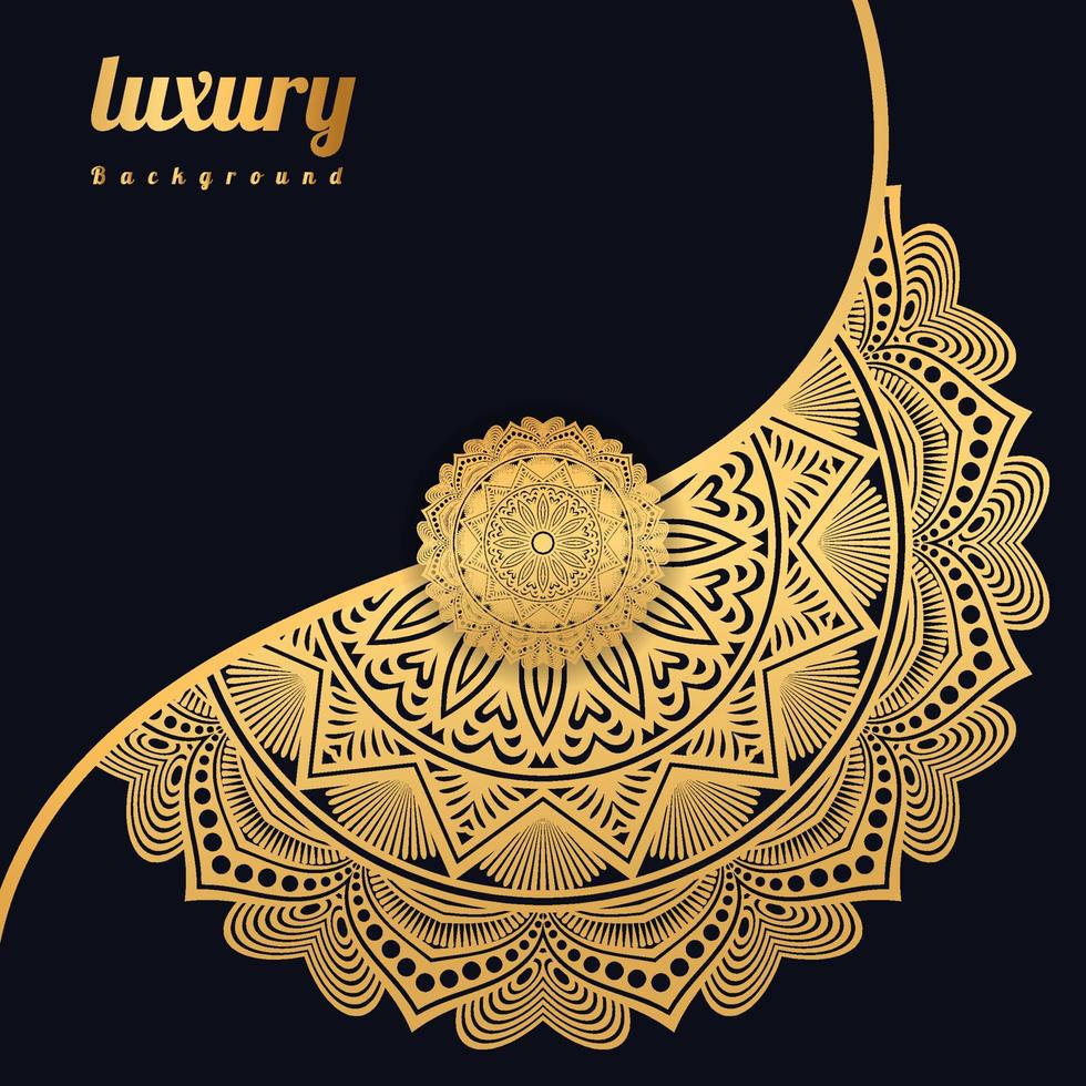 Luxury mandala background with golden arabesque pattern Golden arabesque arabis style for islamic Ramadan Style Decorative mandala. Ornamental floral art Design, Cover, Poster, Flyer vector