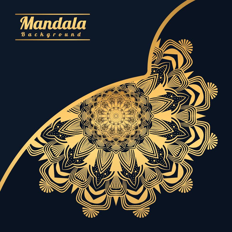 Luxury mandala background with golden arabesque pattern Golden arabesque arabis style for islamic Ramadan Style Decorative mandala. Ornamental floral art Design, Cover, Poster, Flyer vector