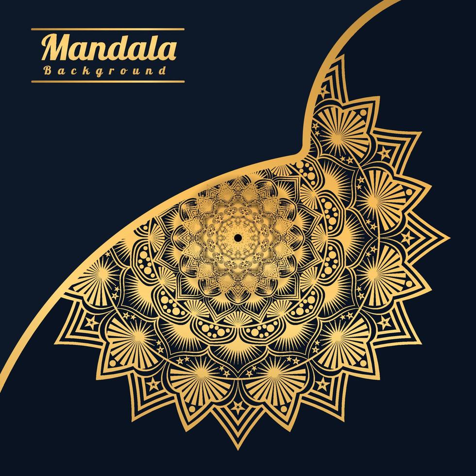 Luxury mandala background with golden arabesque pattern Golden arabesque arabis style for islamic Ramadan Style Decorative mandala. Ornamental floral art Design, Cover, Poster, Flyer vector