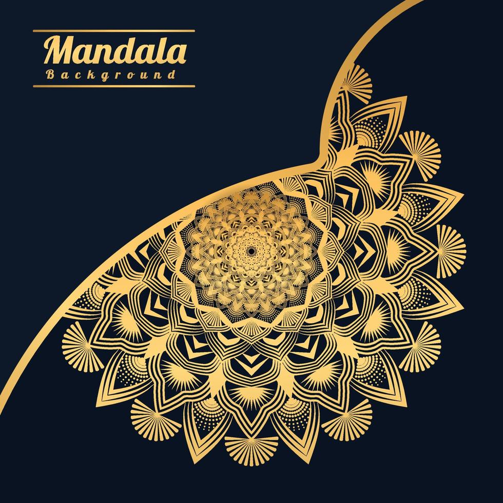 Luxury mandala background with golden arabesque pattern Golden arabesque arabis style for islamic Ramadan Style Decorative mandala. Ornamental floral art Design, Cover, Poster, Flyer vector