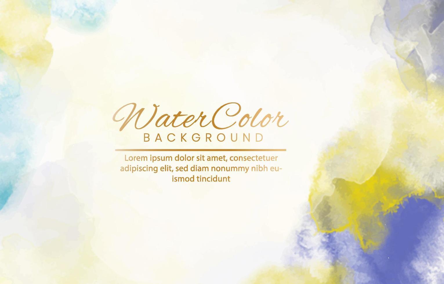 Abstract colorful watercolor for background. vector