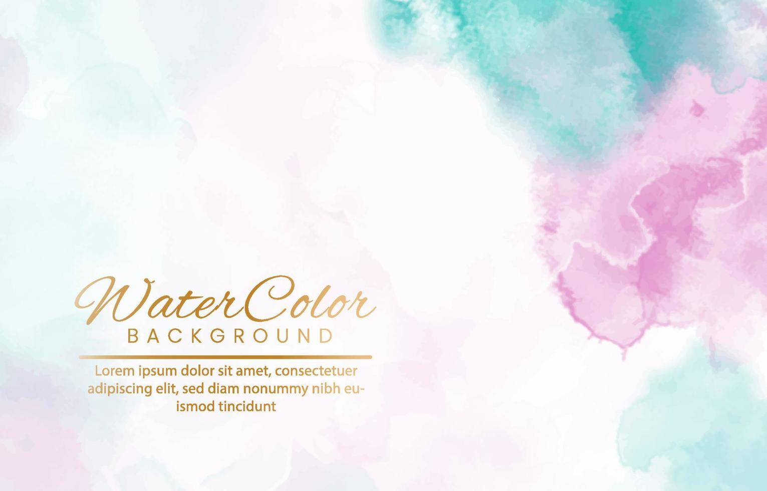 Abstract colorful watercolor for background. vector