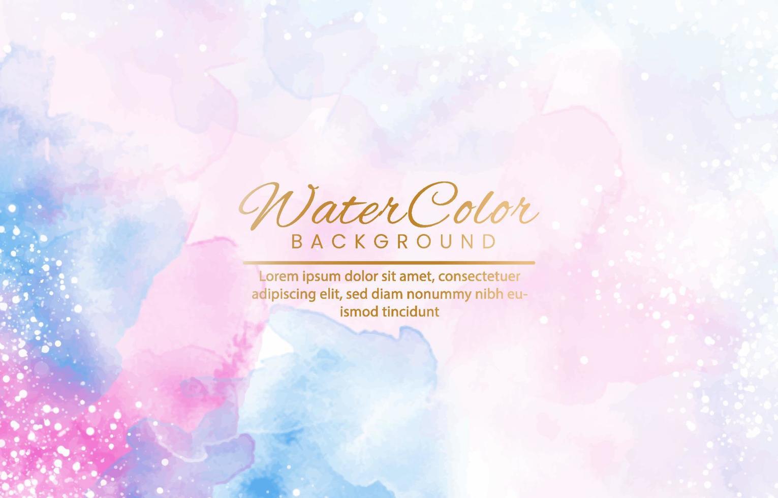 Abstract colorful watercolor for background. vector