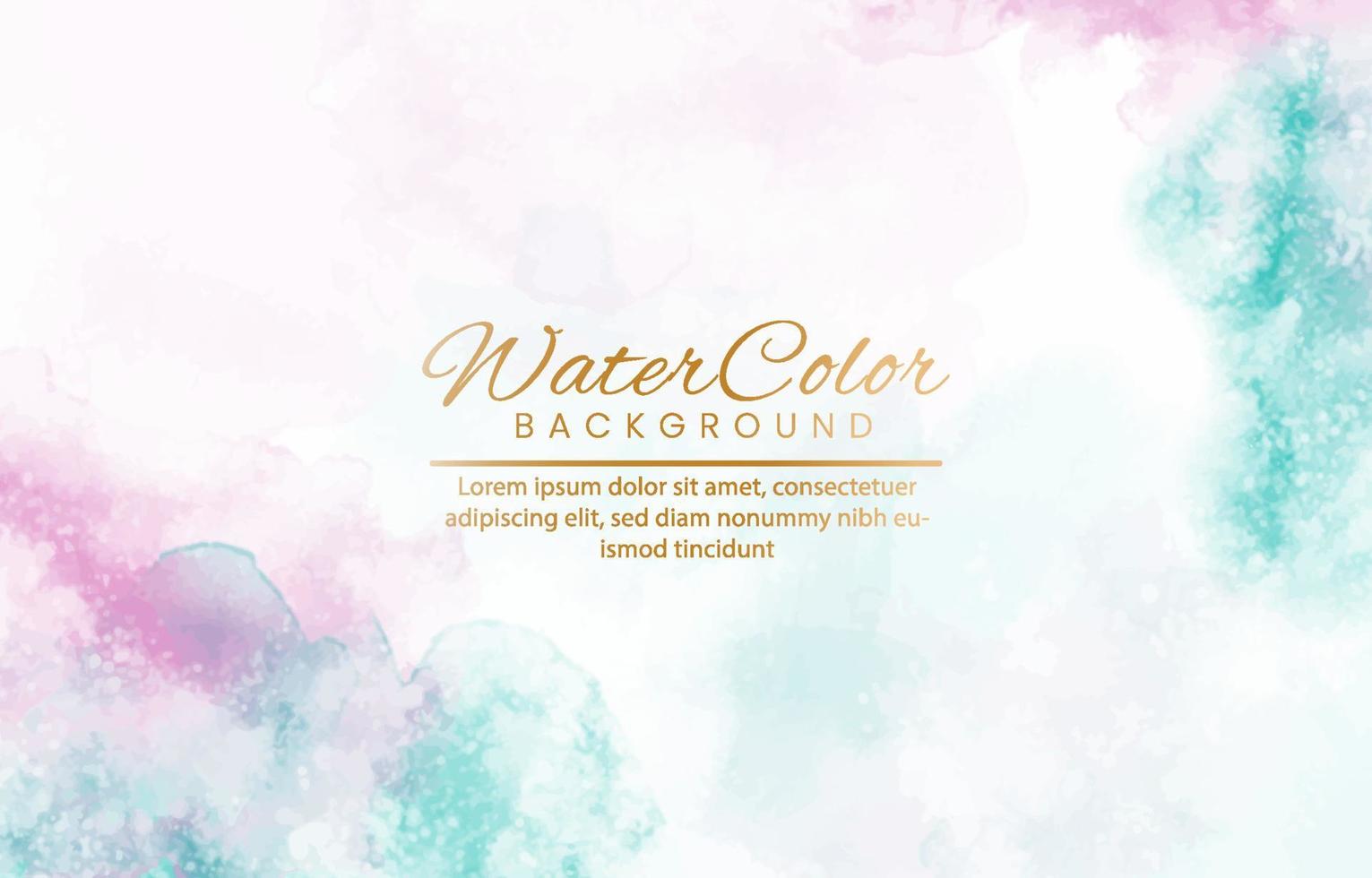 Abstract colorful watercolor for background. vector