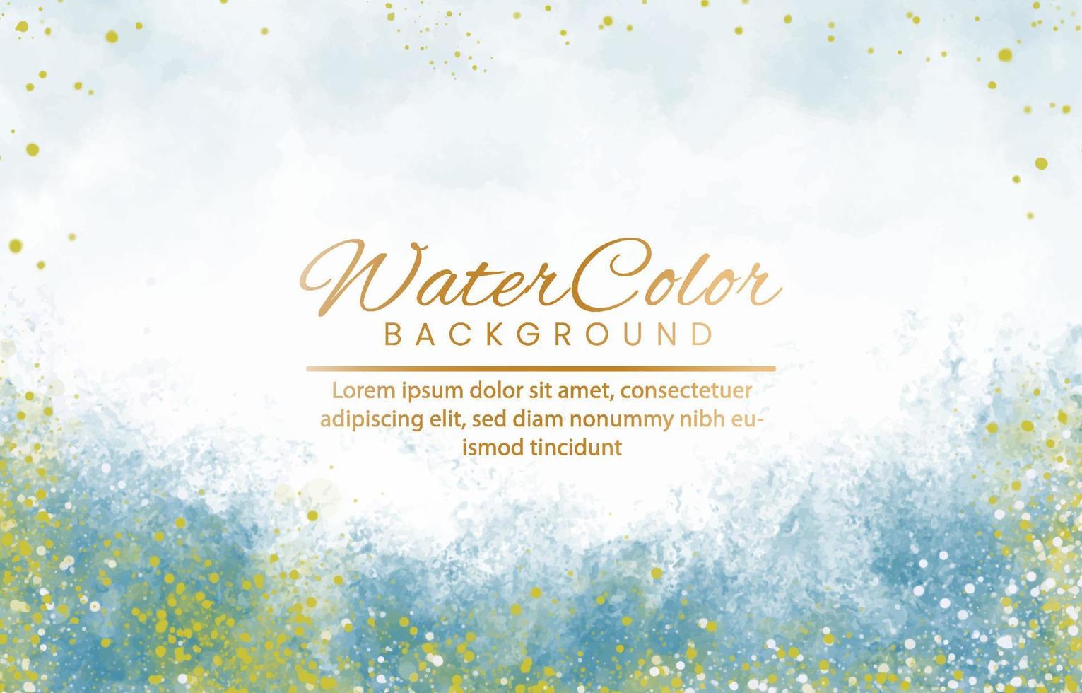 Abstract colorful watercolor for background. vector