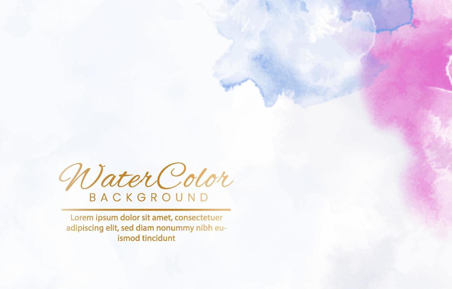 Abstract colorful watercolor for background. vector