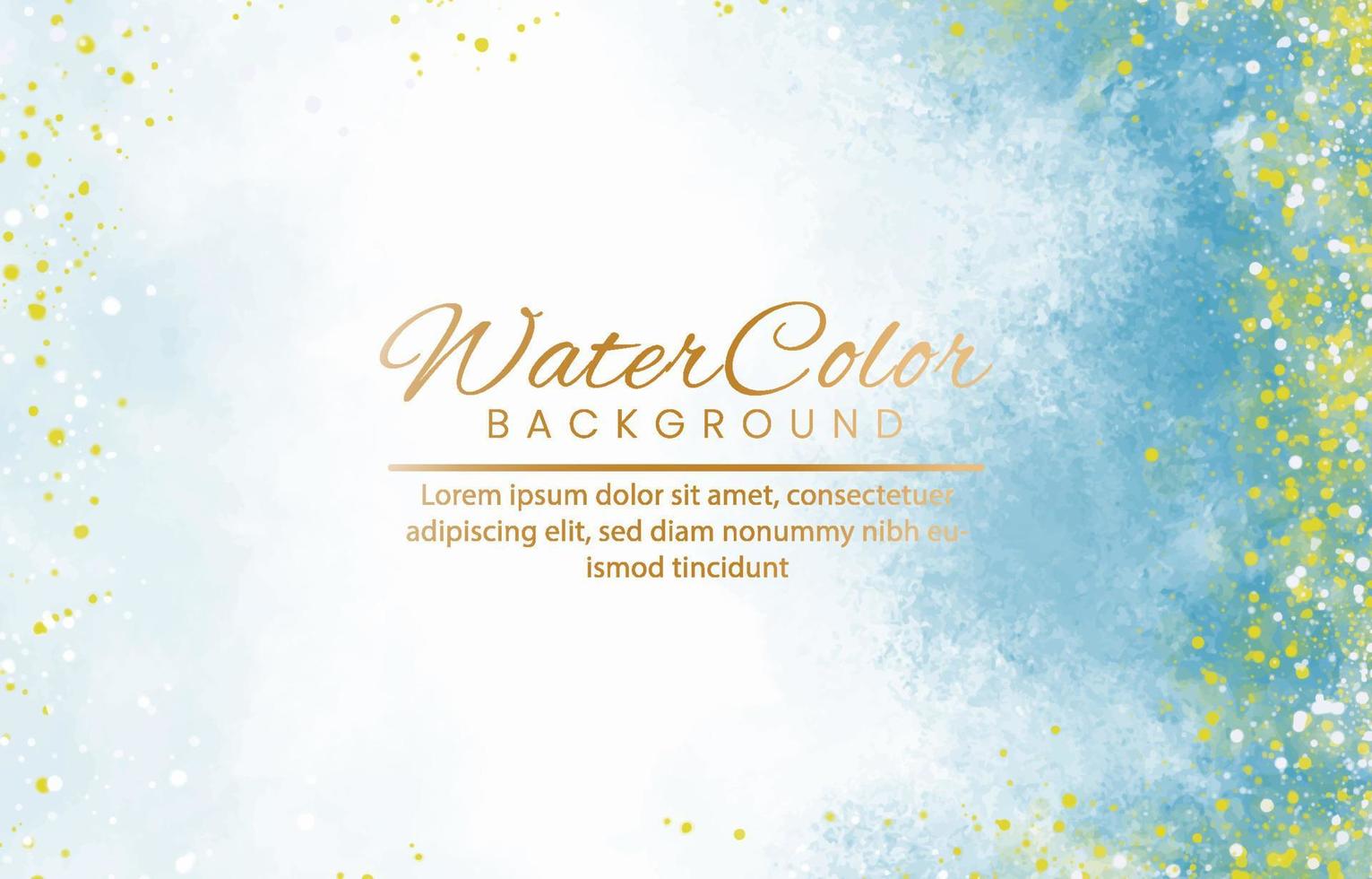 Abstract colorful watercolor for background. vector