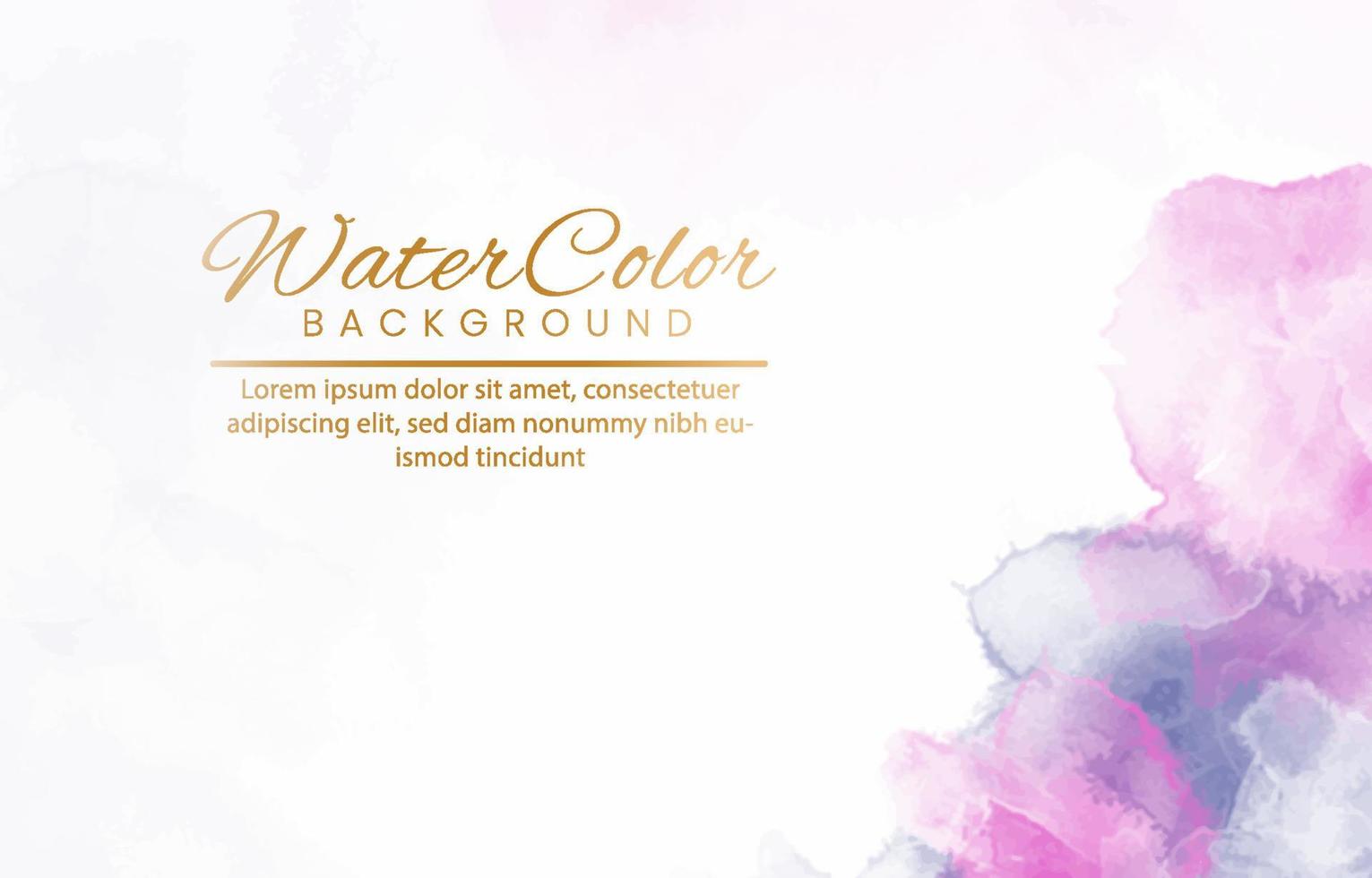 Abstract colorful watercolor for background. vector