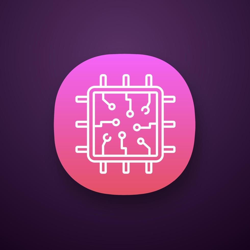 Chip app icon vector