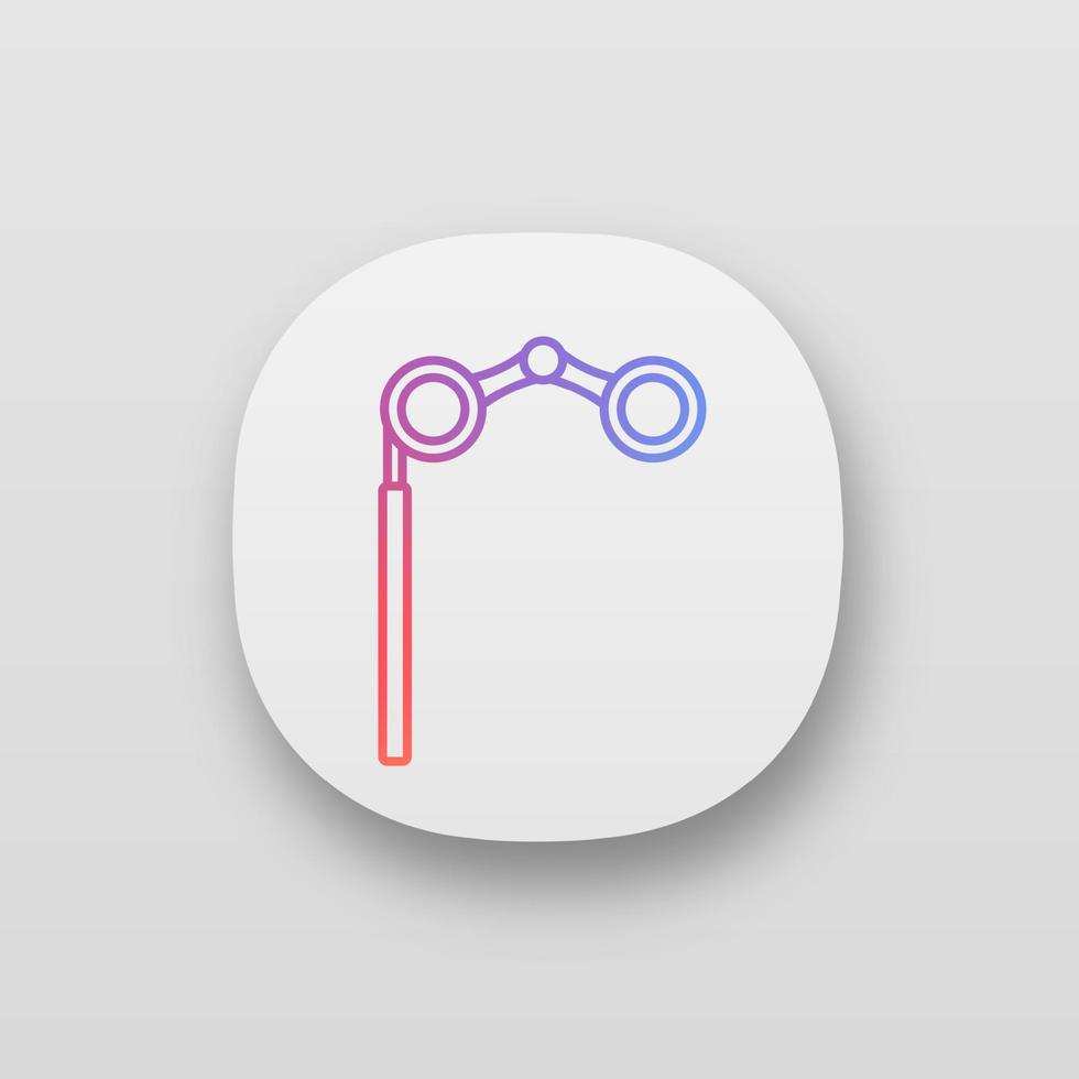 Opera glasses app icon vector