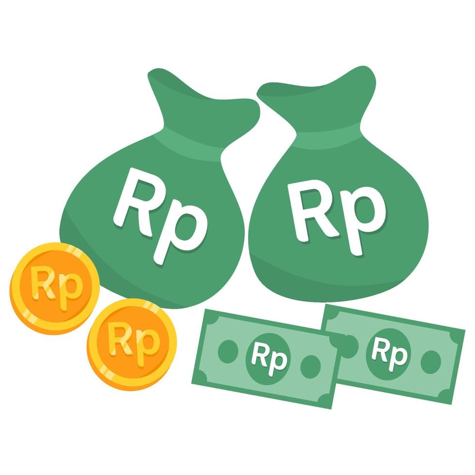 indonesian rupiah money paper vector