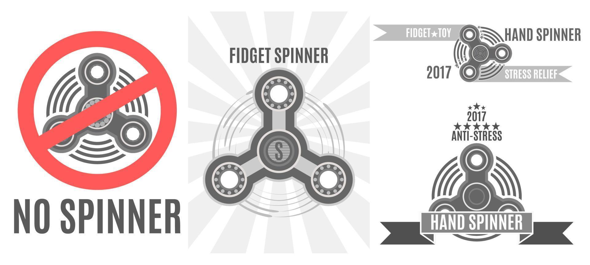 Post spinning spinner is the best toy for stress reduction in th vector